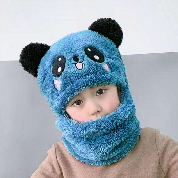 Panda Neck Collar Cap For Kids (Zinc)