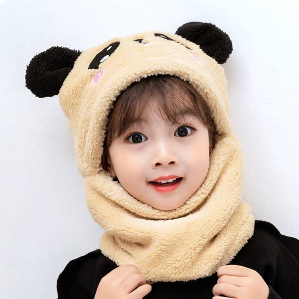 Panda Neck Collar Cap For Kids (Skin)