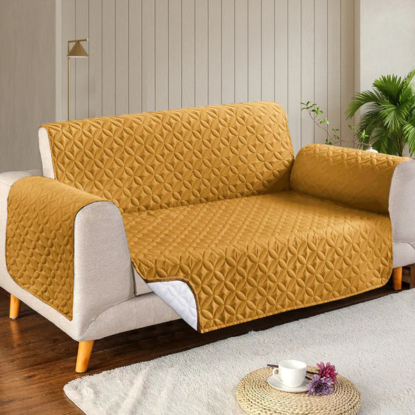 Microfiber Quilted Sofa Cover-Skin