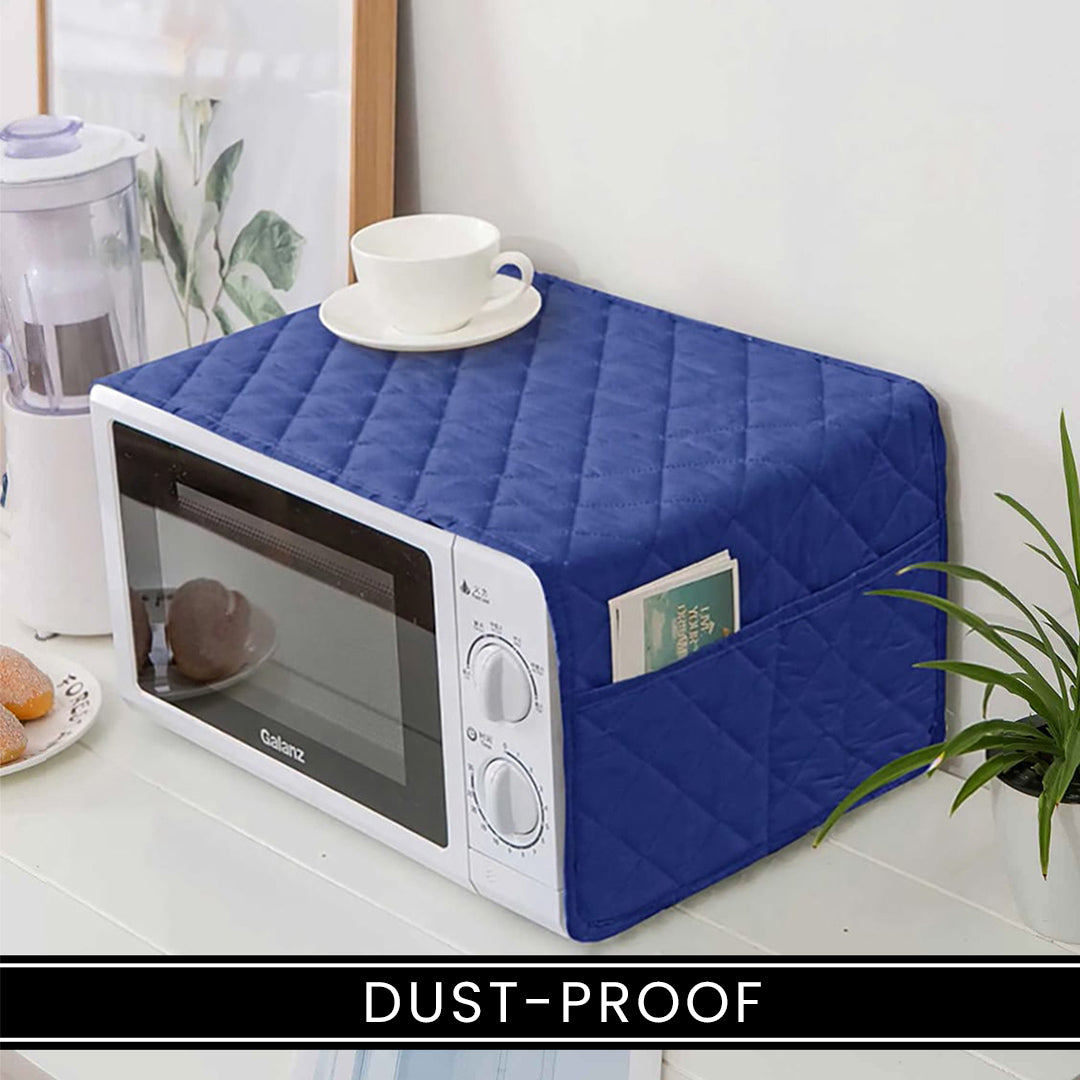 Microwave/multi-function Oven Dust Proof Cover Grease Cover With Pocket  Kitchen Protector(feather Pattern)