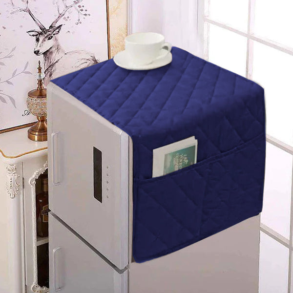 Dustproof Refrigerator Cover With Side Pockets